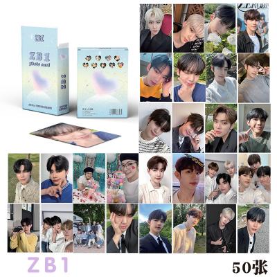 China Korea KPOP 50pcs/box ZB1 Photocard JK Lomo Laser Card Photo Card for sale