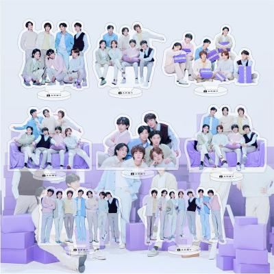 China South Korea KPOP Idol Bangtan Boys 2023 FESTA 10th Birthday Clear Plastic Acrylic Standee for sale