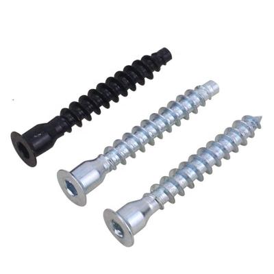 China 5*50mm Pan Hex Head Furniture Self Tapping Screw Blue White Galvanized Wood Screws Factory Supply for sale