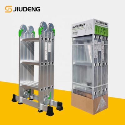 중국 Folding Ladders Multi - purpose Aluminum Folding Step Ladder For Sale Multifunctional Ladder Supplier Price 4x2 4X3 4X4 4X5 Escalera Multiusos 판매용