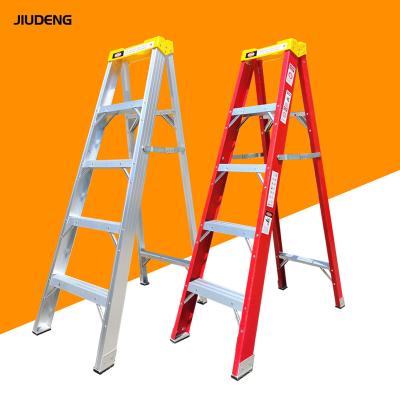 China Folding Ladders Best Price High Quality Double Side Aluminum Foldable Step Ladder Made In China for sale