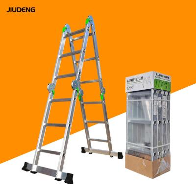 China Folding Ladders New Arrival Multi Usage Foldable Extendable Aluminum House Hold  Ladder for sale