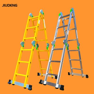 China Folding Ladders Linyi Ladder Factory Supply Magic Trestle Aluminum Ladder For Daily Home Fixing Use Ladder for sale