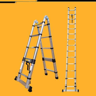 China Folding Ladders Aluminum Telescopic Ladder Multi Purpose Design Fit For Daily Home Use for sale