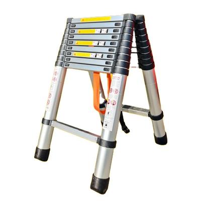 China Telescopic Ladders Aluminum Extendable Ladder Double Side Equilateral Telescopic Ladder(1.5mm) Safety and Durable Ladder made in China for sale