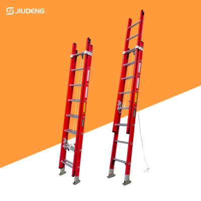 China Folding Ladders GRP Glass Fiber Reinforced Plastic Extendable Insulated Step Ladder for sale