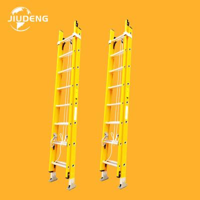 China Folding Ladders FRP Fiberglass Reinforced Plastic Folding Extendable Insulating Ladder for sale