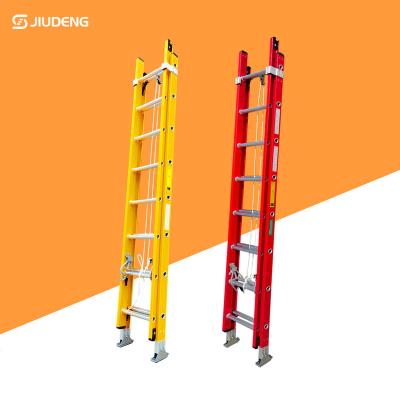 China Folding Ladders GRP Glass Reinforce Plastic Combined Extendable Insulation Ladder for sale