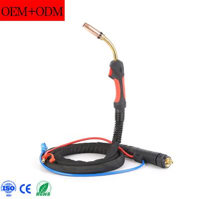 China CNAWELD 401D 501D 10ft 500A Water Cooled MIG Welding Torch 3m Water Cooled With Euro Connector 1.2-1.6mm for sale