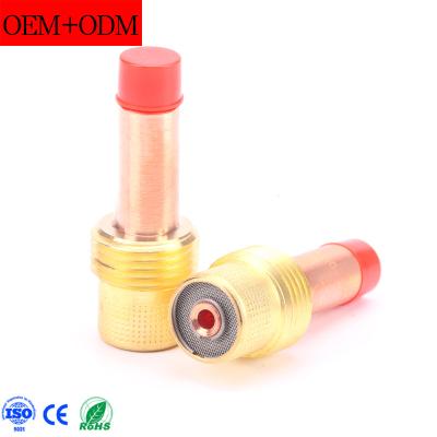 China WP17/18/26 CNAWELD Tig Welding Torch Accessories 45V26S 3mm Gas Lens Ring Body for WP17 WP18 WP26 for sale