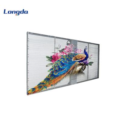 China Indoor / Outdoor LED Display High Resolution Led Transparent Billboard For Advertising for sale