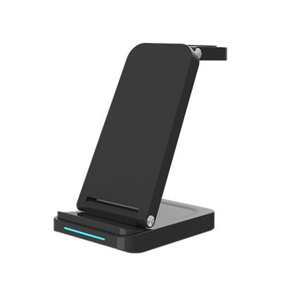 China Mobile phone 3 in 1 high quality foldable 15W fast wireless charger for watch airpods cellphones with best price for sale