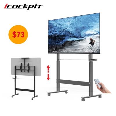 China Icockpit Adjustable Floor Standing TV Mechanism Motorized Height Adjust TV Stand Lift for sale