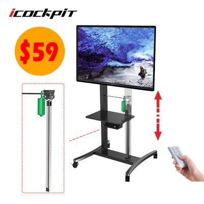 China Adjustable Icockpit Most Dual Auton Adjustable Height Soft Motorized Display TV And Laptop Hidden TV Lift System for sale