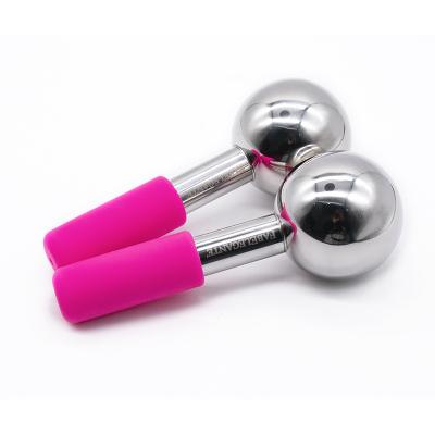 China Hot sale Amazone face stainless steel cryo stick globe face ice roller ice globes for sale