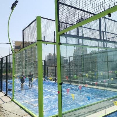 China Padel Factory Price Assembled Panoramic High Quality Padel Single Court In China for sale