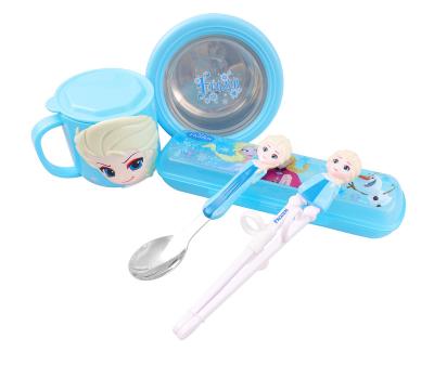 China Viable Disney Series Children's Cutlery Set Cartoon Cutlery Canteen Cutlery Boxes (5 Pieces) for sale