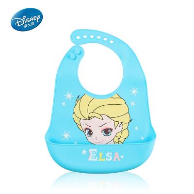 China Food Grade Disney Silicone Bib Baby Cartoon Bib Plain Baby Bibs for sale