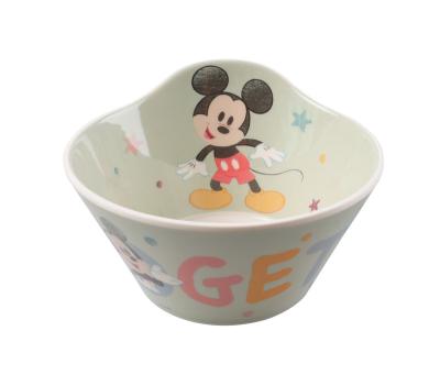 China Sustainable Disney Bowl Cartoon Tableware Kids Dinnerware Dining Ware Deep Bowl Figure Modeling Deep Bowl for sale