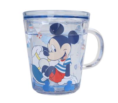 China Disney Viable Tazas, Cups, Bottle, Floating, Toys, Funny, Mickey, Minnie, Frozen, Ariel, Double Decker, Cartoon, With Handle, Cold Drink, Juice, Party for sale