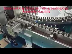 Desiccant bottle cap assembly machine