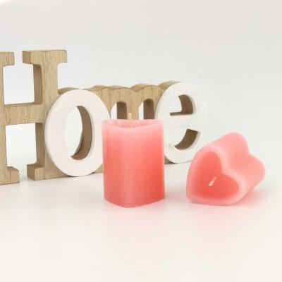 China Wholesale Handmade Romantic Rose Scented Wax Wedding Valentine's Heart Shaped Candle Soy Scented for sale