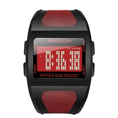 China Hot Selling Automatic Sports Personality Alarm Rectangle Watch Digital Watch for sale