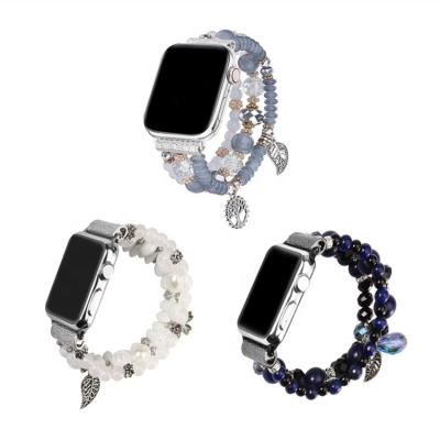 China Gems & Stones Shape Bead Crystal Strap 38/40/42/44mm Variety Available For Apple Watch Collection Apple Watch Band for sale