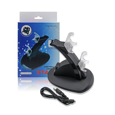 China Game Controller Charger For Ps4 Charger Stand Game Controller Charger For Ps 4 Dock Charging Station HS-PS4060 for sale