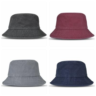 China Fashion Fisherman Custom Hat Women Striped Bucket Double Sided Advertising Hat for sale