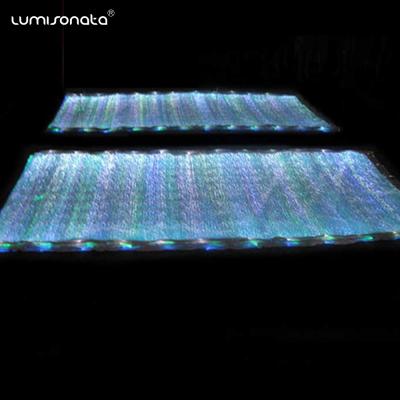 China Bright LED Lighting Fiber Optic Bright Led Light Up Fabric for sale