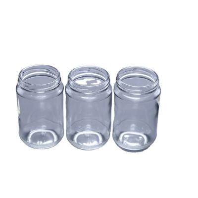 China Empty Glass Honey Jar frascos de vidrio Para Beverage Round Mermeladas Block Jars Wholesale for sale