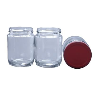 China Low Price Beverage Food Bottle Pickles Food Square Glass Bottle Glass Packaging for sale