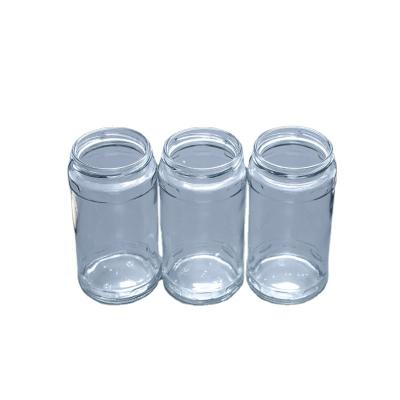 China Beverage Factory Price Kitchen Use Clear Hexagon Shaped Airtight Glass Storage Jar With Metal Lid for sale