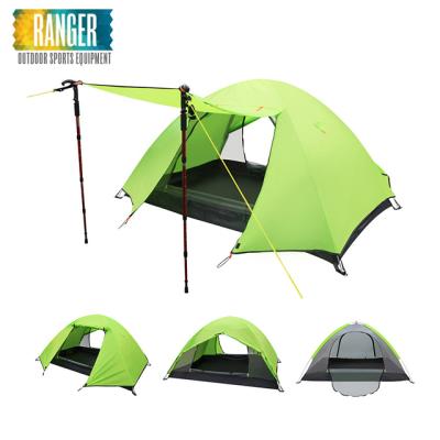 China Aluminum High Quality Double Layer 2 Person Outdoor 3 Season Tent for sale