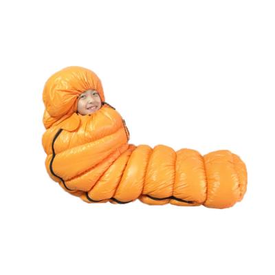 China Mummy Children's Sleeping Bag For Camping Goose Down Kids Sleeping Bags for sale