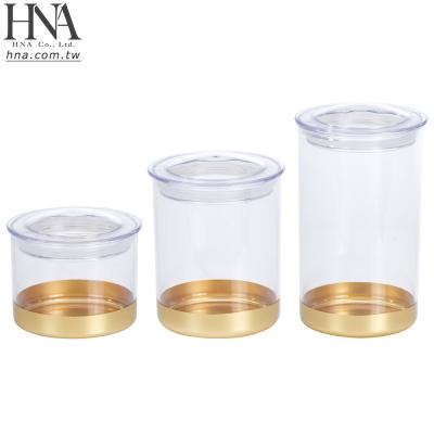 China Sustainable HNA Taiwan Made Cylinder Airtight Storage Jar With Silicone Sealing Ring for sale