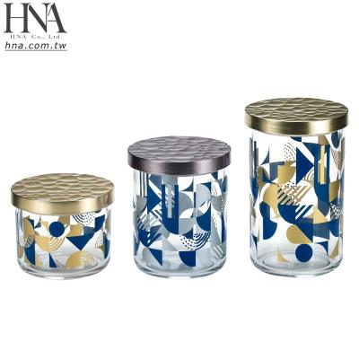 China Sustainable HNA Taiwan Made Kitchen Pantry Canister Organizer With Colorful Printing Finish for sale