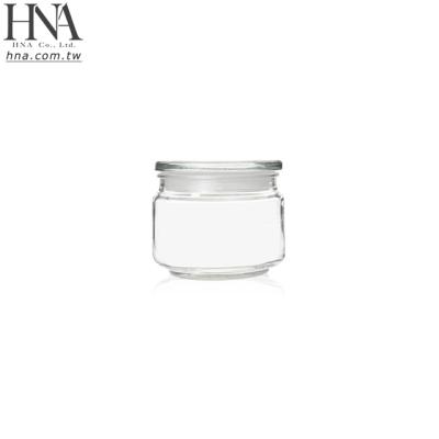 China Small Head Preservation HNA Airtight Food Storage Freshness Glass Jars 12oz 350ml With Silicone Sealable Lids for sale