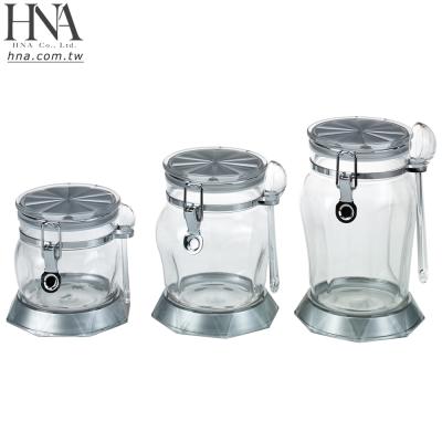 China Sustainable HNA Taiwan Made 3-Piece Food Storage Container Set For Kitchen Counter for sale