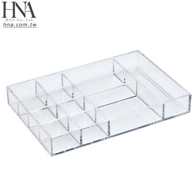 China Sustainable HNA Taiwan Made Acrylic Rack 12 Compartments For Countertop Storage for sale