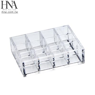 China Sustainable HNA Taiwan Made Premium Acrylic Beauty Lipstick Organizer 12 Space Storage for sale