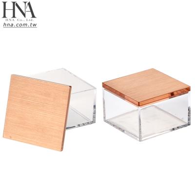 China HNA Viable Taiwan Made Modern Square Bathroom Vanity Countertop Organize For Cotton Pads for sale