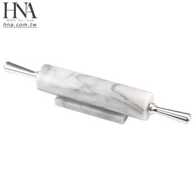 China Sustainable HNA Taiwan Made White Marble Pin With Aluminum Handles Marble Base for sale