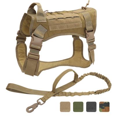 China Durable Military Nylon K9 Dog Traning Harness Tactical Utility Dog Vest With Handle for sale