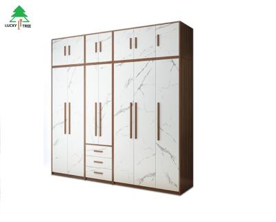 China Wooden Wardrobe Furniture 6-Door Wardrobe (Height) Custom Large Height Adjustable For Bedroom for sale