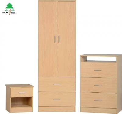 China Adjustable (Height) Customized Modern Melamine Bedroom Sets Wooden MDF Bedroom Furniture for sale