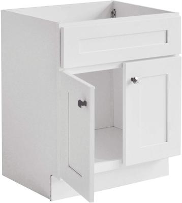 China Modern Simple Modern Bathroom Cabinet Solid Wood Combination for sale