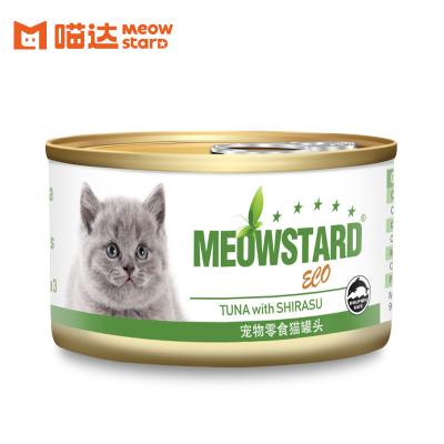 China Cats Tuna Red Meat With Meowstard Shirasu ECO Series Canned Cat for sale