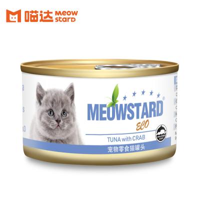 China Cats Tuna Red Meat With Meowstard Crab ECO Series Canned Cat for sale